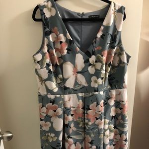 Lane Bryant Floral Sleeveless Dress - Blue and Pink